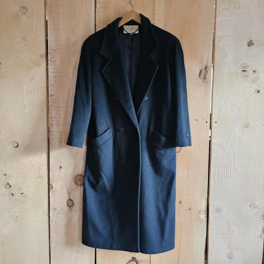 Vintage Wool Duster Oversized Wool Trench Worumbo Wool Large